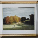 A14. Framed Harold Altman golf course lithograph. 26” x 34” - $120